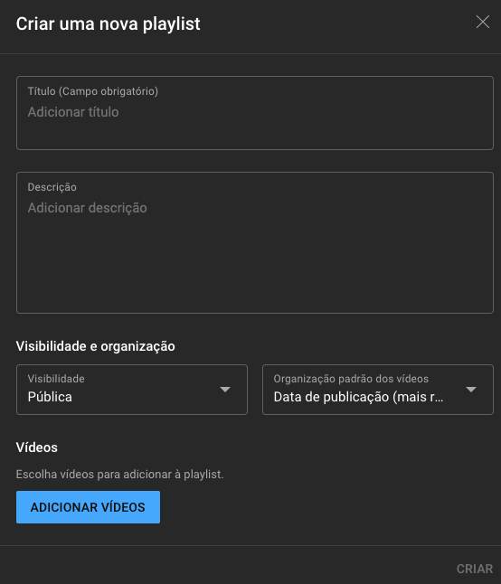 Como criar uma playlist no YouTube para ganhar mais visualizações ...