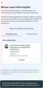 recuperar mensagens apagadas do Instagram